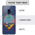 Guam Flag Dark Wood Galaxy S9 Skin